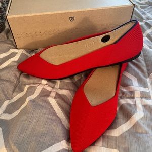 Rothy’s Pointed Size 9 Bright Red NIB